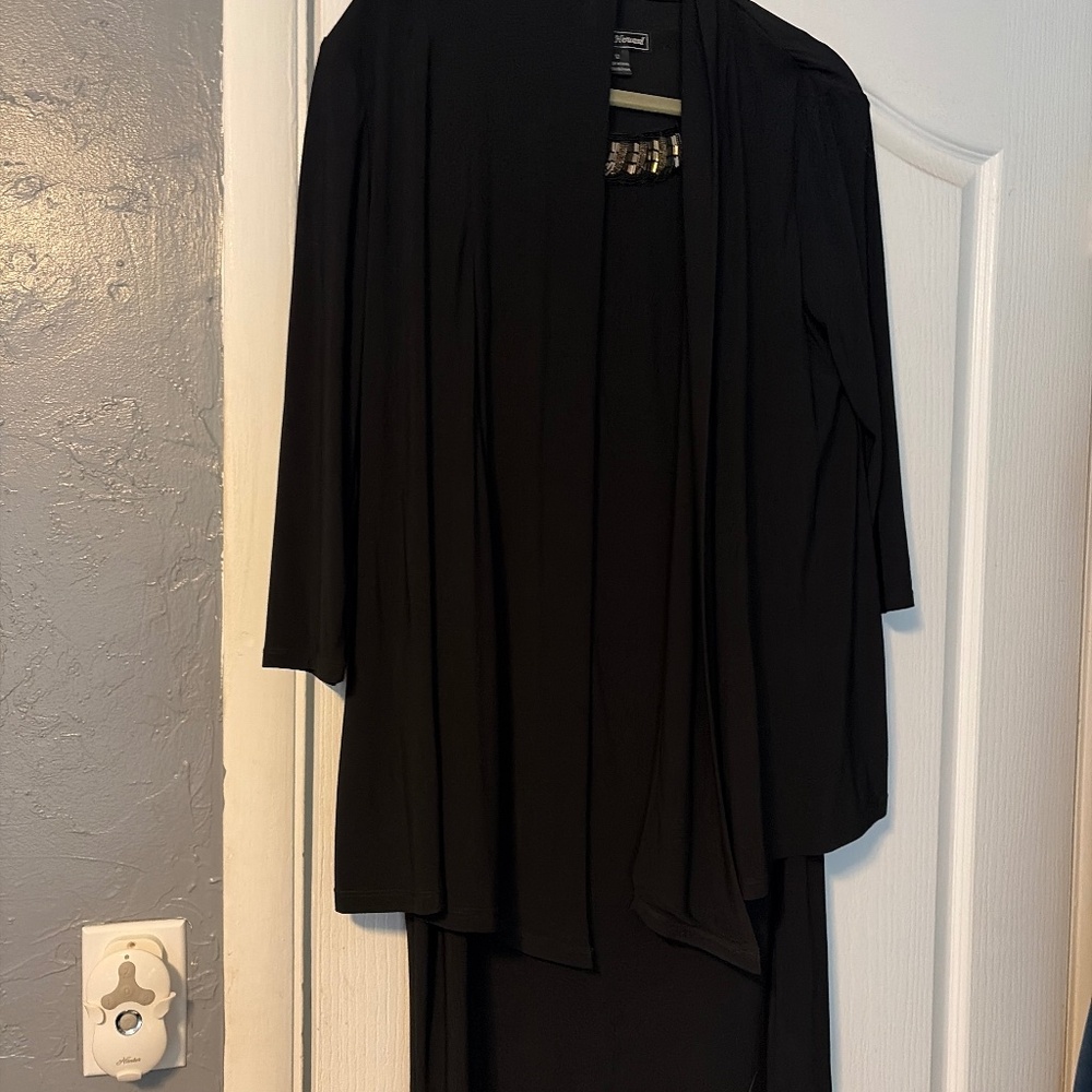 Jessica Howard Black Sequin Dress